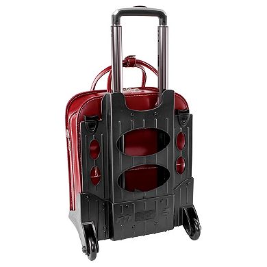 McKleinUSA Melrose Leather 15-Inch Vertical Detachable-Wheeled Laptop Briefcase