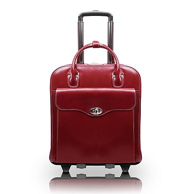 McKleinUSA Melrose Leather 15-Inch Vertical Detachable-Wheeled Laptop Briefcase