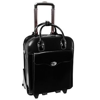 McKleinUSA Melrose Leather 15-Inch Vertical Detachable-Wheeled Laptop Briefcase