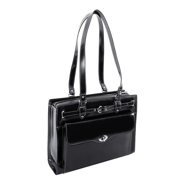 McKlein Joliet 15.4 Inch Leather Laptop Shoulder Tote