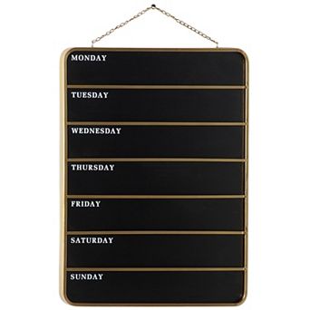Stella & Eve Weekly Calendar Wall Decor