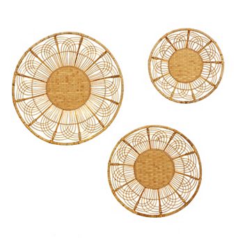 Stella & Eve Woven Basket Wall Decor 3 pc Set
