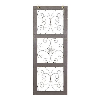 Stella & Eve Scroll Distressed Wall Decor