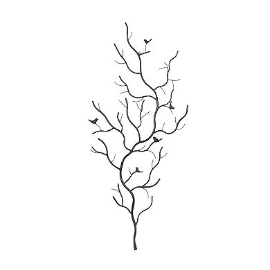 Stella & Eve Brown Iron Bird Wall Decor