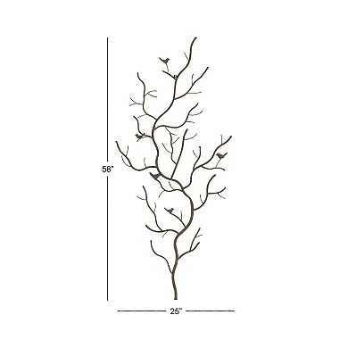 Stella & Eve Brown Iron Bird Wall Decor