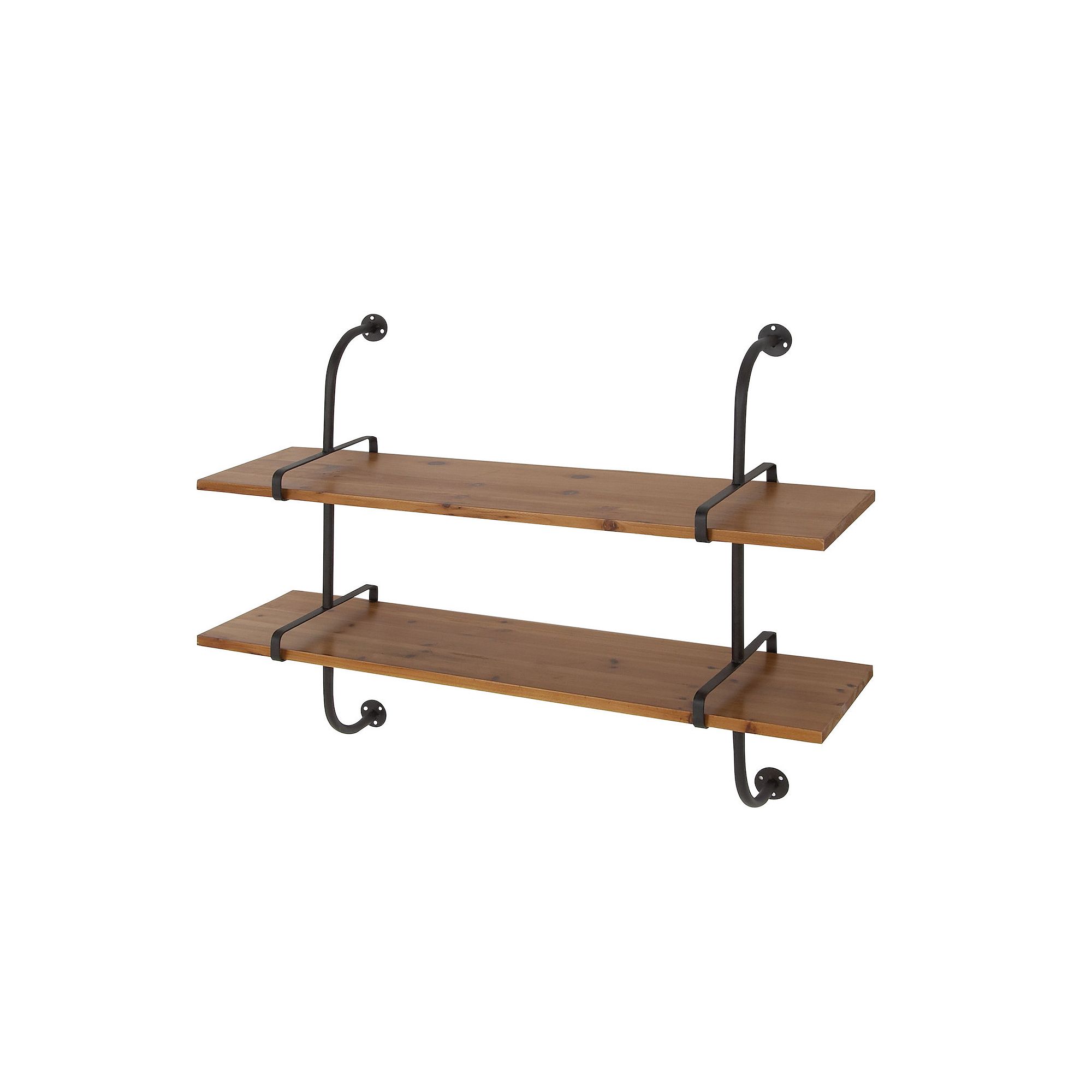 Stella & Eve Brown Fir Wood Wall Shelf