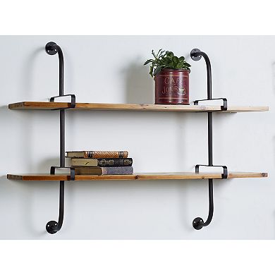 Stella & Eve Brown Fir Wall Shelf