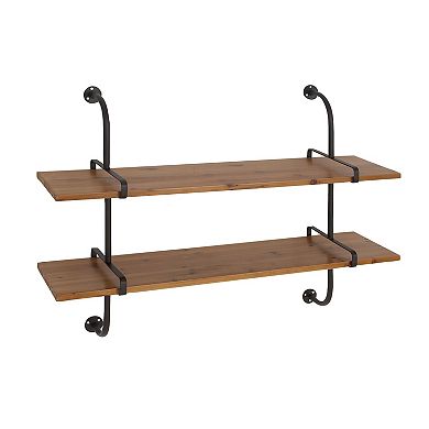 Stella & Eve Brown Fir Wall Shelf