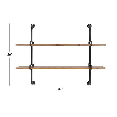 Stella & Eve Brown Fir Wall Shelf