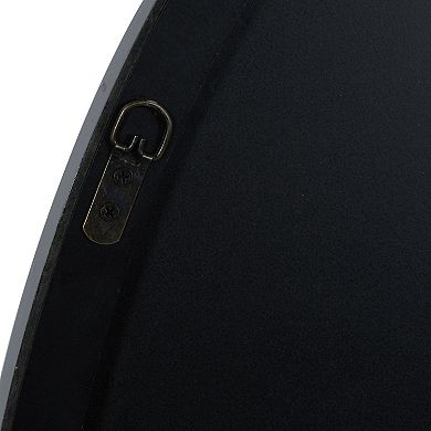 Stella & Eve Black Wood Wall Mirror