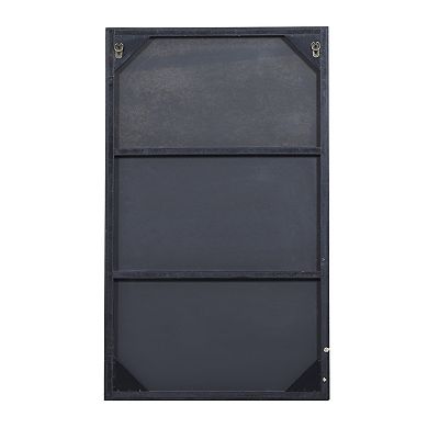 Stella & Eve Black Wood Wall Mirror