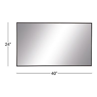 Stella & Eve Black Wood Wall Mirror