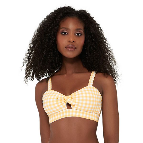 Postcode beeld maagpijn Women's Freshwater Bow-Front Banded Bikini Top