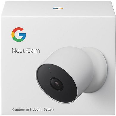 Google Nest Cam Outdoor/Indoor Security Camera with Wireless Battery - White