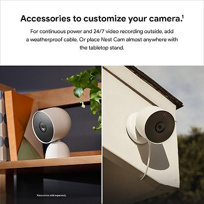 Wireless Nest Camera Fee Google Nest Cam Indoor/Outdoor Security