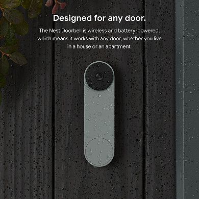 Google Nest Video Doorbell (Battery) - Snow
