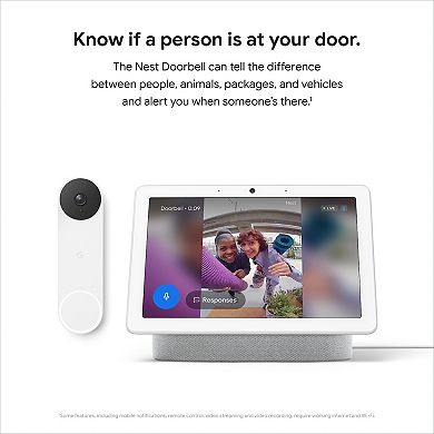 Google Nest Video Doorbell (Battery) - Snow