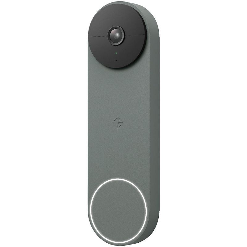 Google Nest Video Doorbell (Battery) - Snow, Green