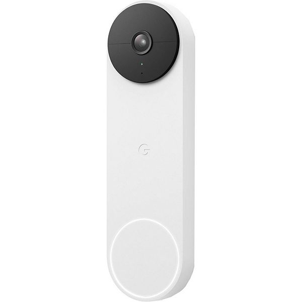 Google Nest Smart Wi-Fi Battery-Powered Video Doorbell (Snow)