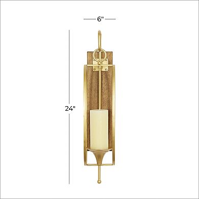 Stella & Eve Modern Brown Iron Wall Sconce
