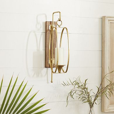 Stella & Eve Modern Brown Iron Wall Sconce