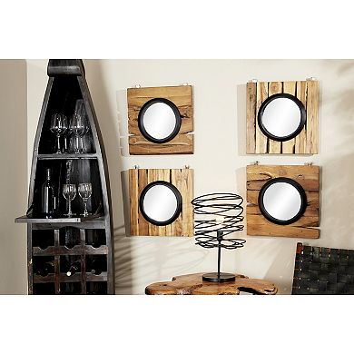 Stella & Eve Teak Wall Mirror 4-piece Set