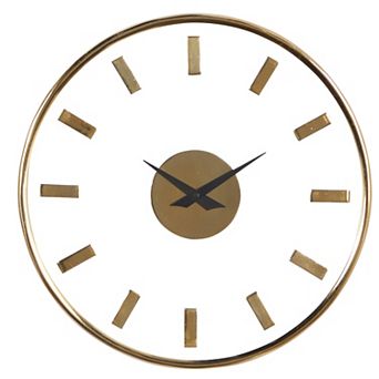 Stella & Eve Gold Aluminum Wall Clock