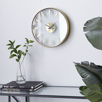 Stella & Eve Gold aluminum Wall Clock