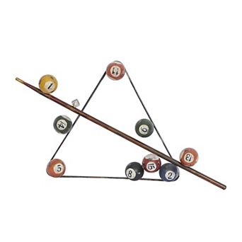 Stella & Eve Pool Ball Iron Wall Decor
