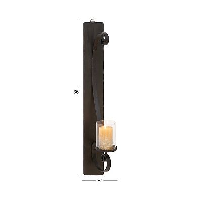 Stella & Eve Black Iron Rustic Wall Sconce