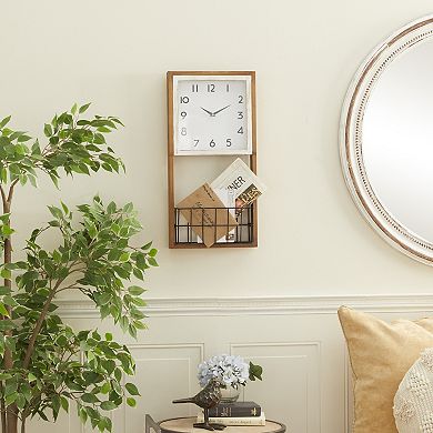 Stella & Eve Brown Wood Wall Clock