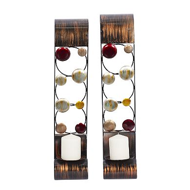 Stella & Eve 2-piece Iron Wall Scroll Sconce Set