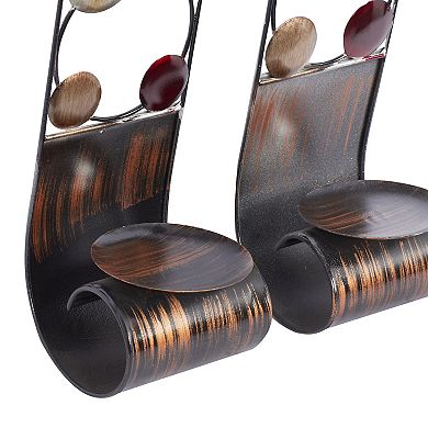 Stella & Eve 2-piece Iron Wall Scroll Sconce Set