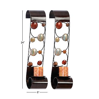 Stella & Eve 2-piece Iron Wall Scroll Sconce Set