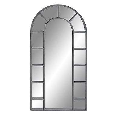 Stella & Eve Silver Iron Arched Wall Mirror