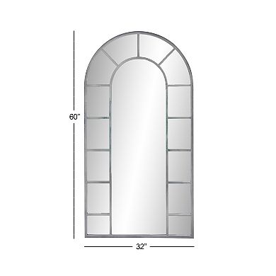 Stella & Eve Silver Iron Arched Wall Mirror