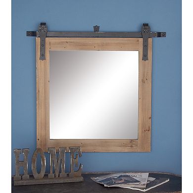 Stella & Eve Brown Fir Wall Mirror