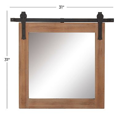 Stella & Eve Brown Fir Wall Mirror