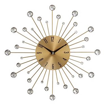 Stella & Eve Glam Gold Iron Wall Clock