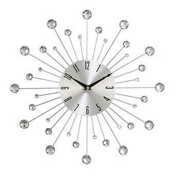 Stella & Eve Silver Iron Wall Clock