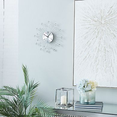 Stella & Eve Silver Iron Wall Clock