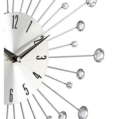 Stella & Eve Silver Iron Wall Clock