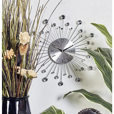 Stella & Eve Silver Iron Wall Clock