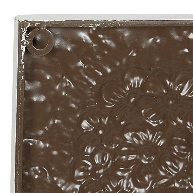 Stella & Eve 2-piece Hammered Floral Wall Decor Set