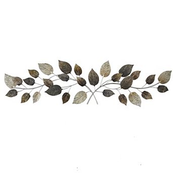 Stella & Eve Brown Leaf Iron Wall Decor