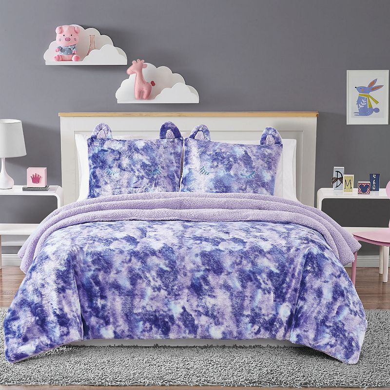 My World Rainbow Sweetie Purple Comforter Set with Shams, Full/Queen