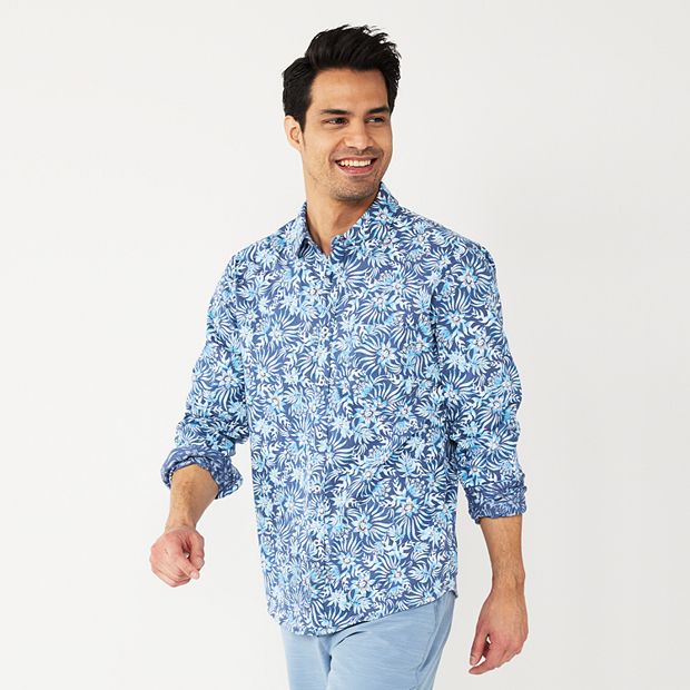 Men's Apt. 9® Slim-Fit Untucked Button-Down Shirt