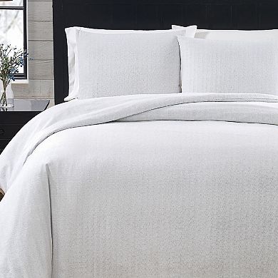 London Fog Herringbone Flannel Comforter Set with Shams