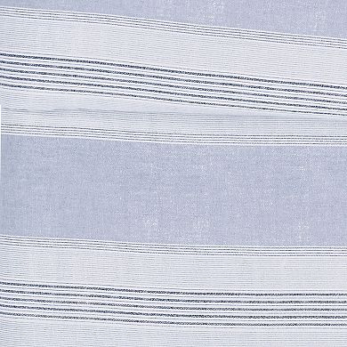 London Fog Stripe Flannel Comforter Set with Shams