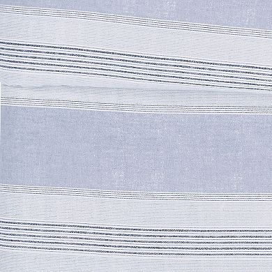 London Fog Stripe Flannel Comforter Set with Shams
